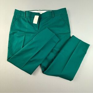 J. Crew Pants Women's 14 Cafe Capri Tapered Leg Pants‎ Green New Tag
